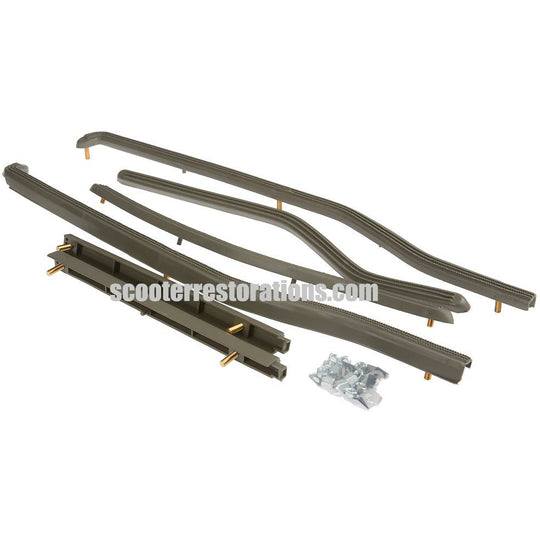 Series 3 Rear Footboard Strips & Screw Set (Italian) Grey (Casa Lambretta C 97/A)