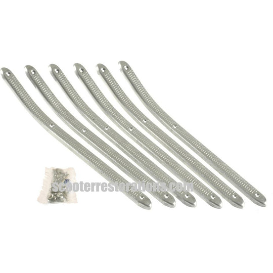 LI125 Series 1 & 2 Legshield Alloy Floor Set (Set of 6) Casa Lambretta C 289/B