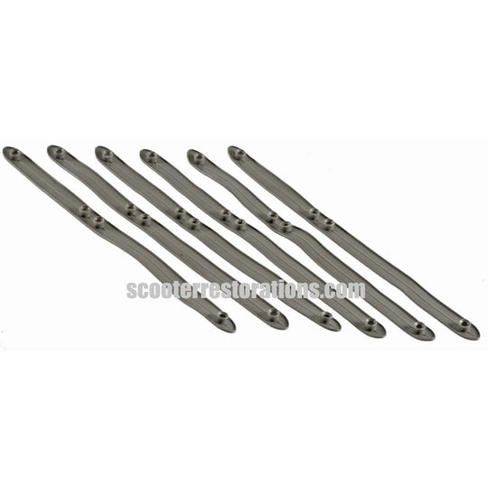 LI125 Series 1 & 2 Legshield Rubber Gaskets (Set of 6) Grey Casa Lambretta C 89