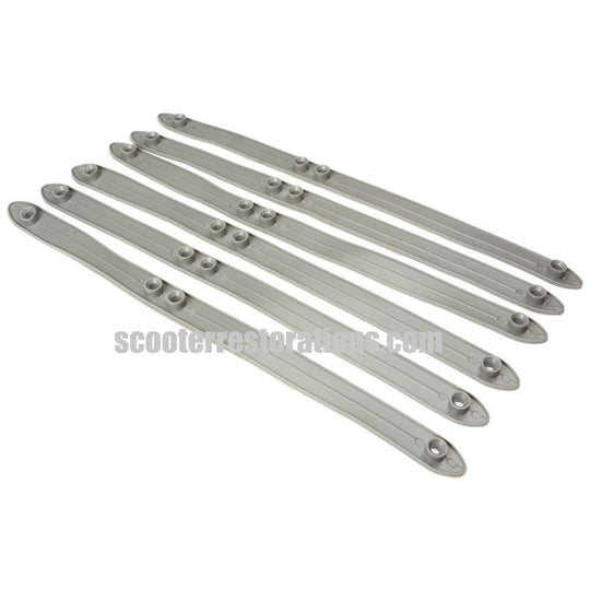 LI125 Series 1 & 2 Legshield Rubber Gaskets (Set of 6) Grey