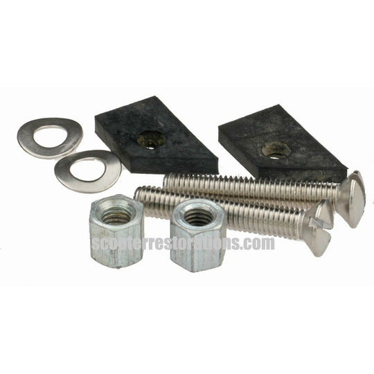 GP Sharks Teeth Screw, Castlated Nut & Gasket Set (S/S)