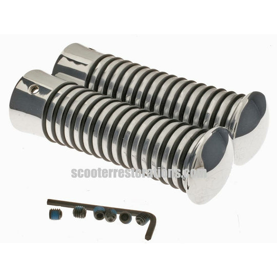 Chrome Sundance Grips (a pair)