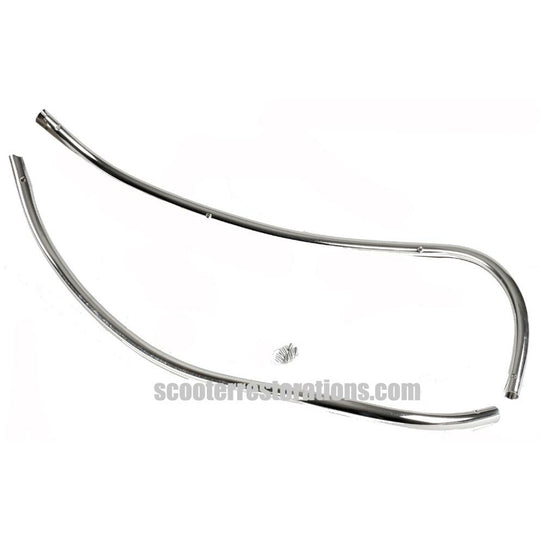Series 1 & 2 Chrome Legshield Trim (Single) a pair (Cuppini-Italy)