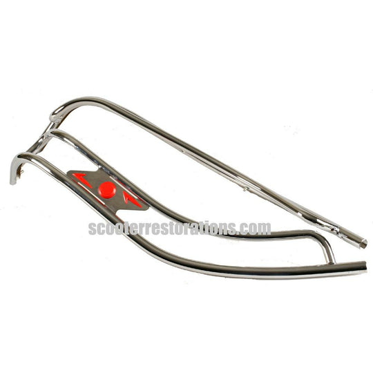 Series 3 Chrome Legshield Trim (Ulma-Double) a pair (Cuppini-Italy) Red Gem