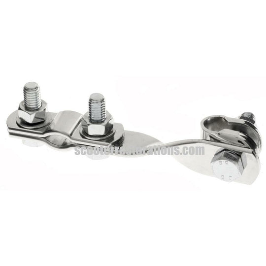 Chrome Twisted W-Clip Bracket & D-Clamp