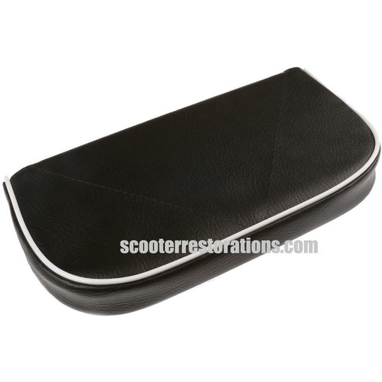 Backrest Pad (Black with white piping)
