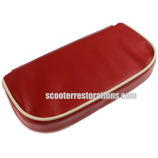 Backrest Pad (Red with cream piping)
