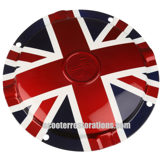 Spare Wheel Disc (4 holes) Union Jack Emblem (Marked Innocenti)