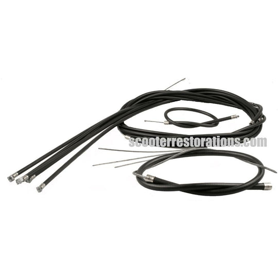 Cable Set GP (Extra Long Throttle) in Black
