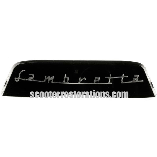 Rear Frame Badge (Lambretta) Serveta (Black with silver lettering) Casa Lambretta C 171/S