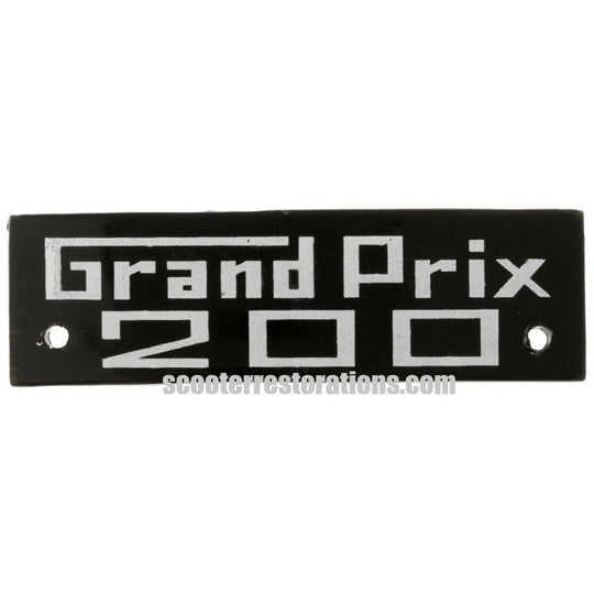 GP200 Legshield Badge (Early SIL) Perspex