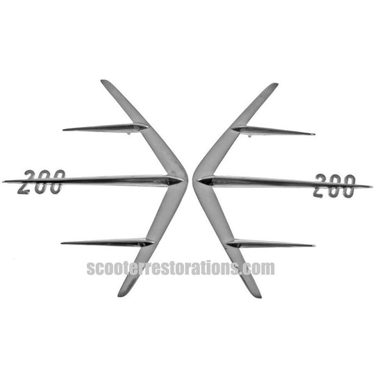 SX200 Side Panel Flashes (Pair) Casa Lambretta C 180