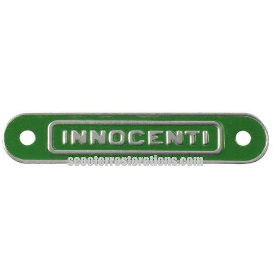 LI/SX Seat Badge (Innocenti) in Green (Casa Lambretta A 231)