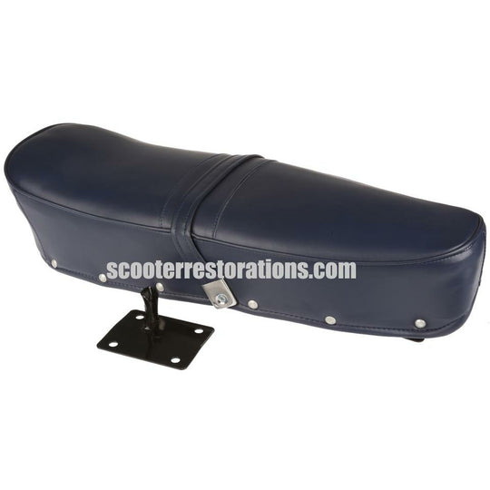 Dual Seat Complete with Strap & Seat Bracket (Blue)