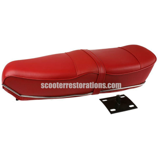 Pegasus Dual Seat (Ox-Blood Red) with Stainless Steel Trim