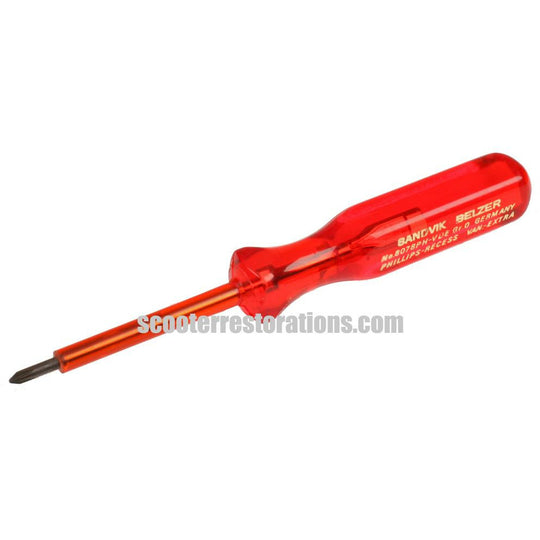 Small Electrical Screw Driver (No. 8 Phillips Recess) Sandvik Belzer