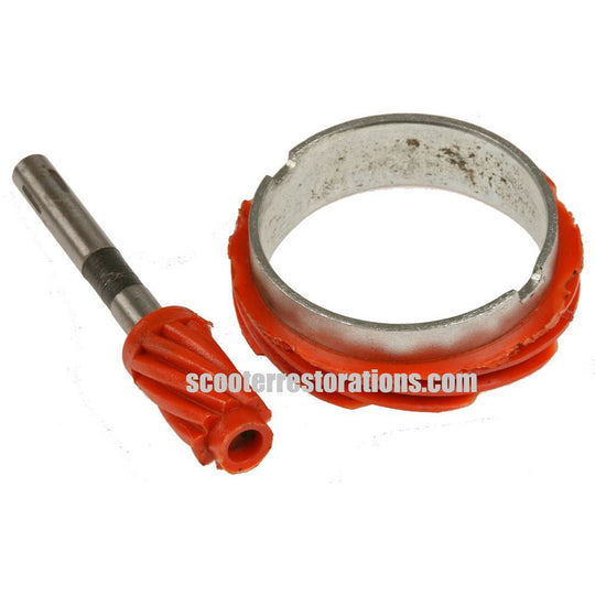 J-Range J-50 Speedometer Drive Set (Nylon) Red (Casa Lambretta A 31/C)