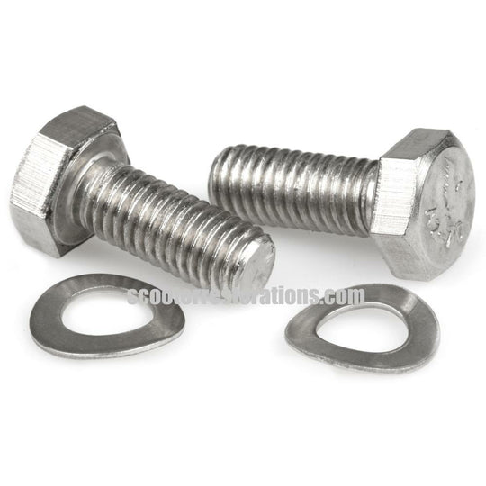 J-Range Rear Upper Damper Plate Bolt & Washer (Set) Stainless Steel