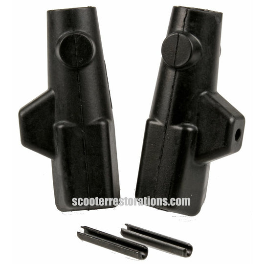 J-Range Stand Feet (a pair) Black with Pins (Casa Lambretta T 224)