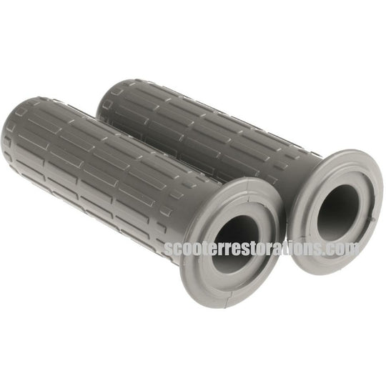 J-Range Handle Bar Grips in Grey (a pair) Italian (Casa Lambretta L 54)