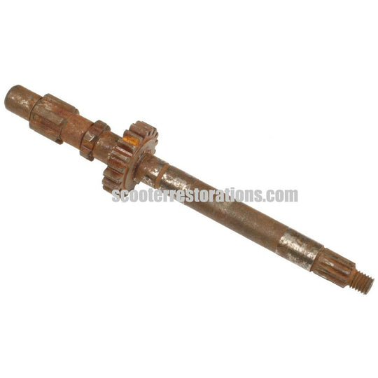 125 D/LD MK I Primary Shaft with 1st Gear - Z.26 (Innocenti)