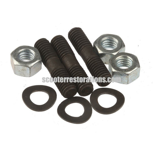 Magneto Flange Studs, Nuts & Wavy Washers (Set of 3)