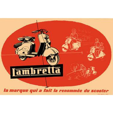 LD French Lambretta Poster