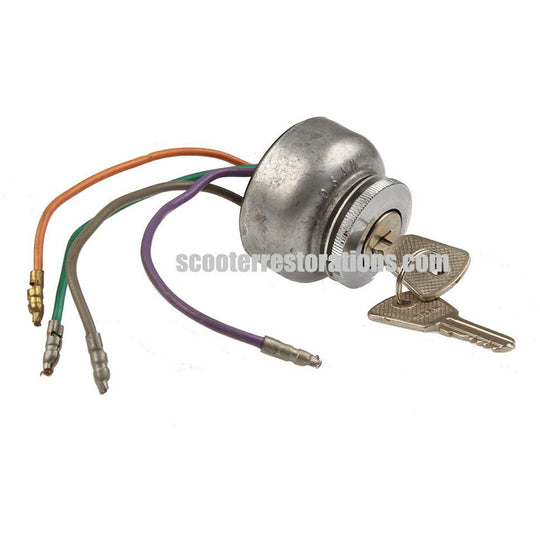 175LI/Lambro 175/200 3-Wheeler Ignition Switch & Keys - 4 Wires (Innocenti) Osam