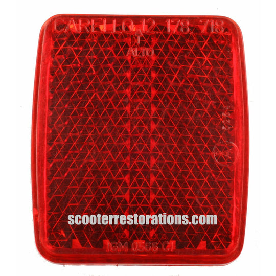 175LI 3-Wheeler Rear Light Red Gem with Reflector (Innocenti)