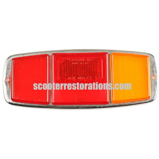 Lambro 450/500/550 3-Wheeler Right-Hand Rear Light Frame with Lens (Innocenti)