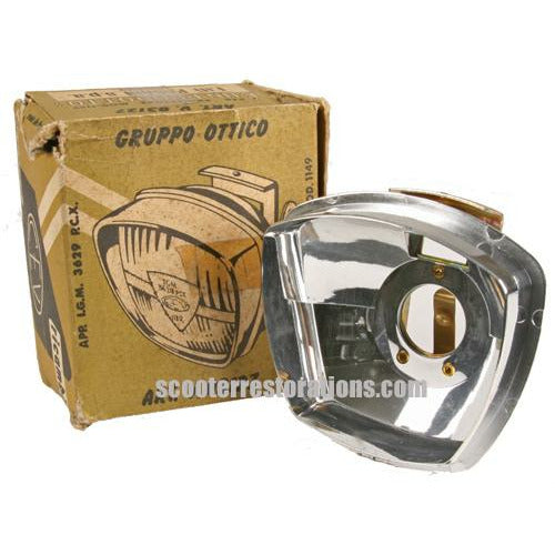 C.E.V. Headlight Reflector with Bulb Holder, No Glass (Art.V. 03127) IGM 3629 R.C.X.
