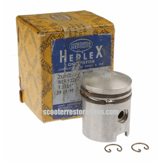 Zundapp Combinette 49.9cc Moped Piston Assembly (39mm + 0.762mm) Hepolite Heplex - Made in England