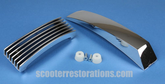 Vespa Horncover Grill & Front Mudguard Crest - Chrome (LML PXEFL T5 Classic)