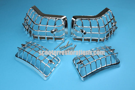 Vespa Indicator Grills (Set of 4) PX PE T5 LML (Chrome)