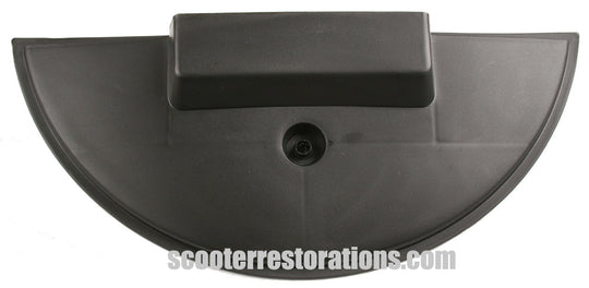 Vespa Spare Wheel Cover - Black Plastic (Large Frame)