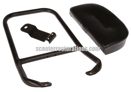 Vespa Backrest & Pad (LML) Black