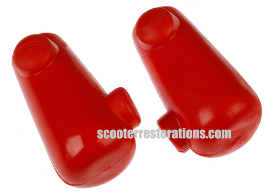 Vespa Stand Feet Rubbers (a pair) Red (50-90-100-125) Italian