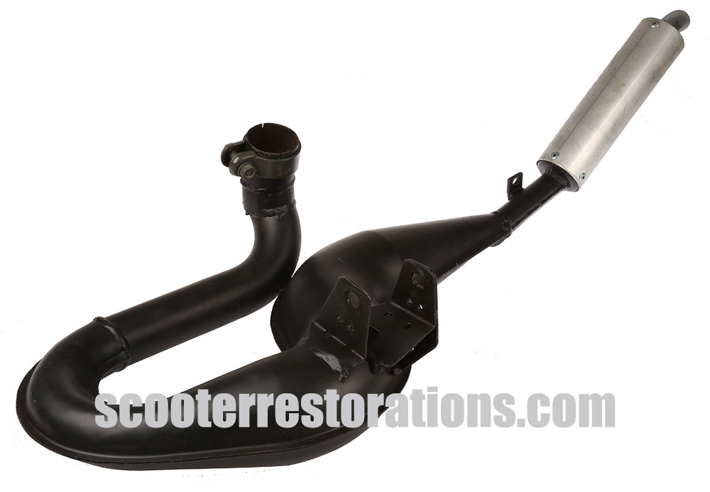 Vespa P200E PX200E PX200EFL Performance Sports Exhaust (Black with Alloy  Muffler) Simonini Racing Italian