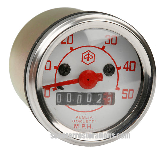 Vespa 50mph Speedometer (50 90 100 Small Frame)