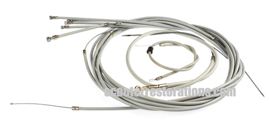Vespa Cable Set -  Grey (PX PE PX EFL) Friction Free