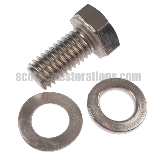 Exhaust 8mm Bolt/Spring Washer & Washer