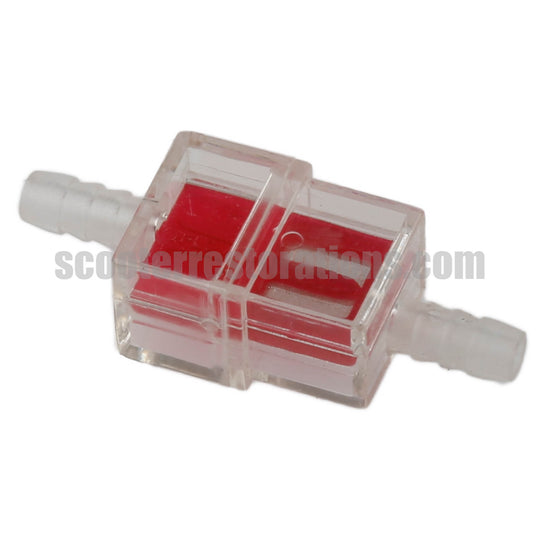 Square In-Line Fuel Filter (Red)
