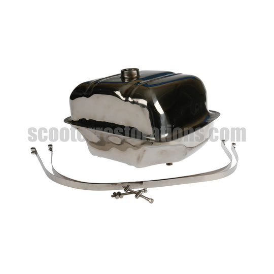 Petrol Tank in S/S (Mid-Range 13 Litre) with S/S Petrol Tank Straps