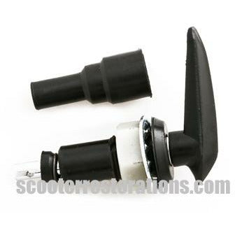 J-Range Choke Lever Complete Assembly & Cap (Black Plastic) UK