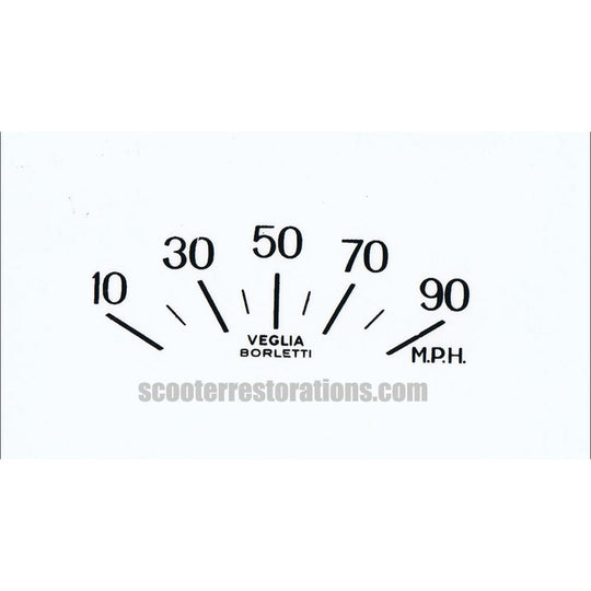 GP200/SX200 90mph Speedometer Transfer