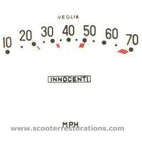 TV175/TV200/SX150 Series 3 70mph Speedometer Transfer