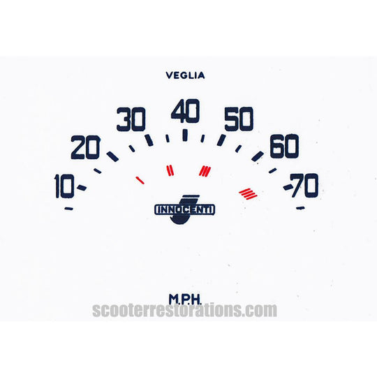TV175 Series 1 & 2 70mph Speedometer Transfer