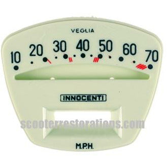TV175/TV200/SX150 Series 3 70mph Speedometer Face