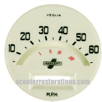 LI150 Series 1 & 2 60mph Speedometer Face