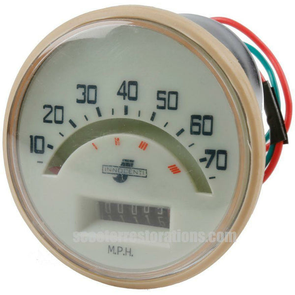 TV175 Series 2 Speedometer 70mph with Speedo Bulb Holder (Italian Face ...